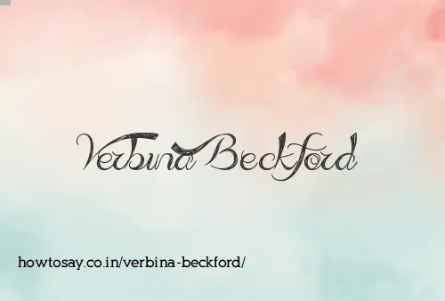 Verbina Beckford