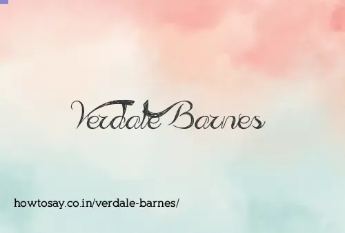 Verdale Barnes