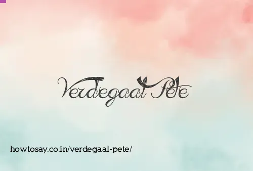 Verdegaal Pete