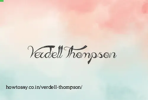 Verdell Thompson