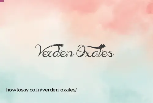 Verden Oxales