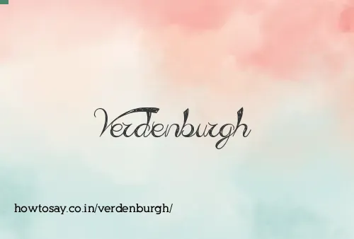 Verdenburgh