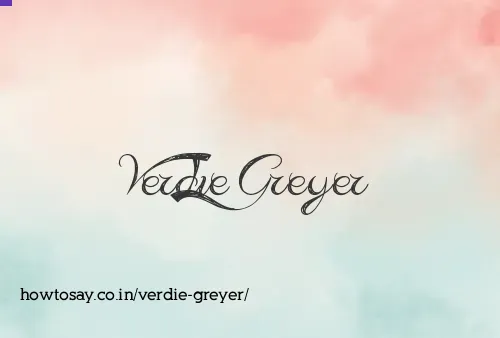 Verdie Greyer