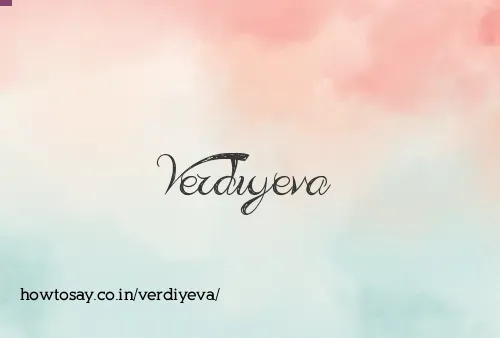 Verdiyeva