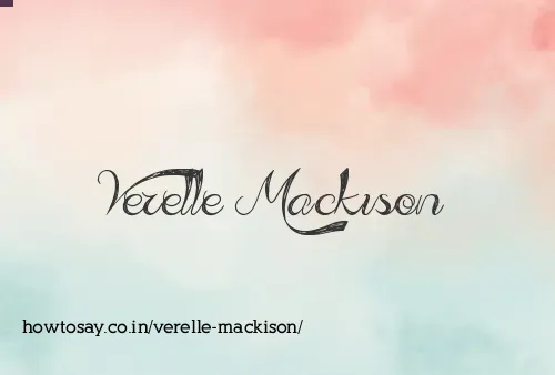 Verelle Mackison