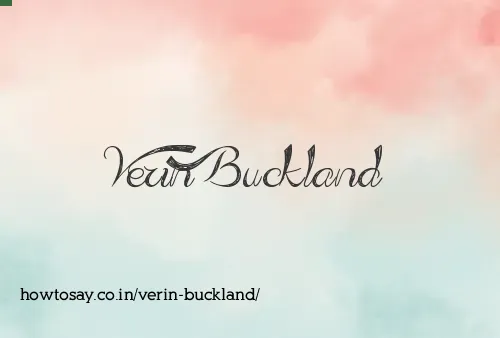 Verin Buckland