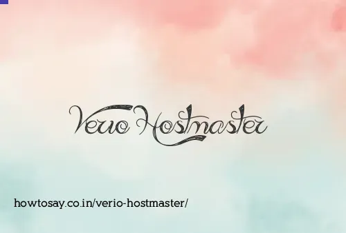 Verio Hostmaster