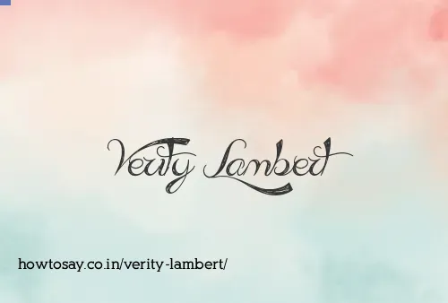 Verity Lambert