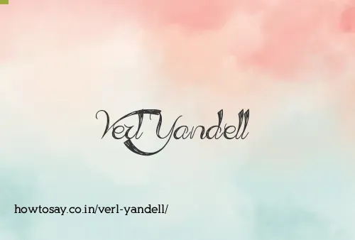 Verl Yandell