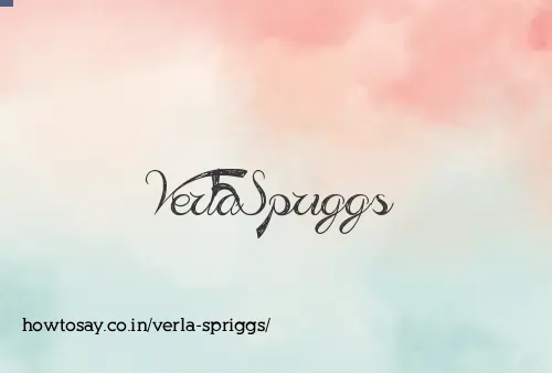 Verla Spriggs