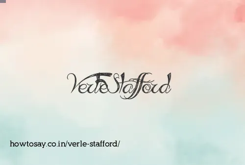 Verle Stafford