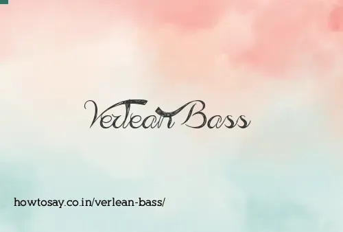 Verlean Bass