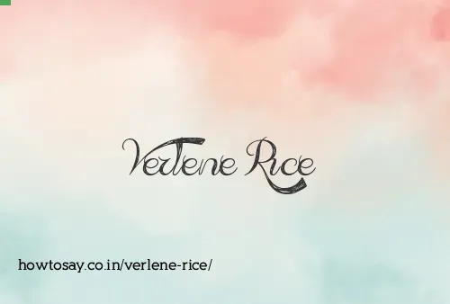 Verlene Rice