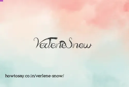 Verlene Snow