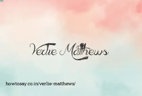 Verlie Matthews