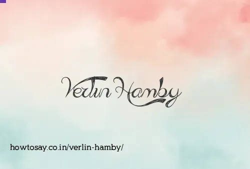 Verlin Hamby