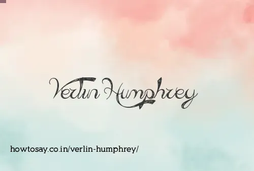 Verlin Humphrey