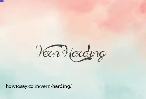 Vern Harding