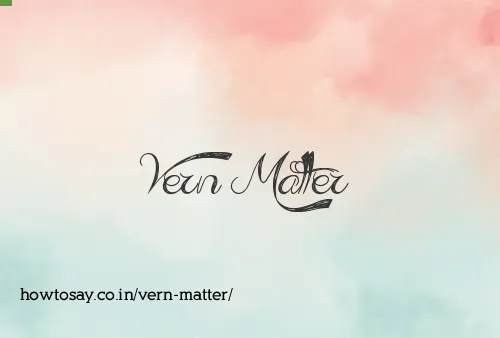 Vern Matter