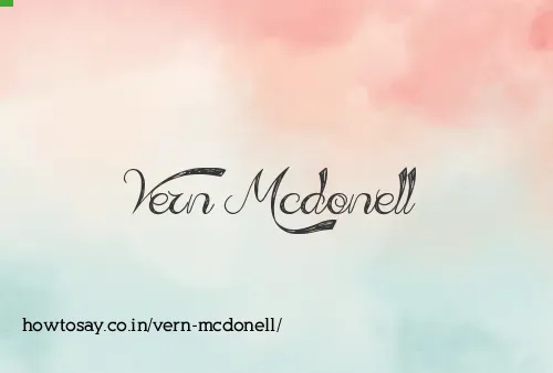 Vern Mcdonell