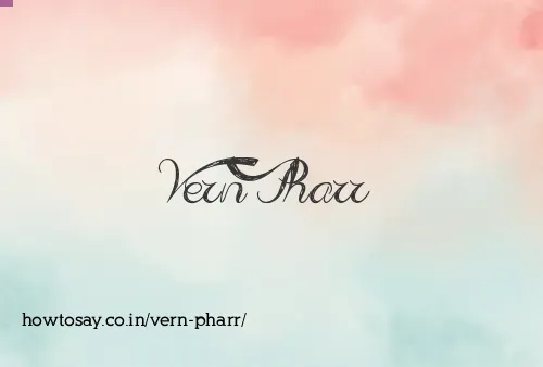 Vern Pharr