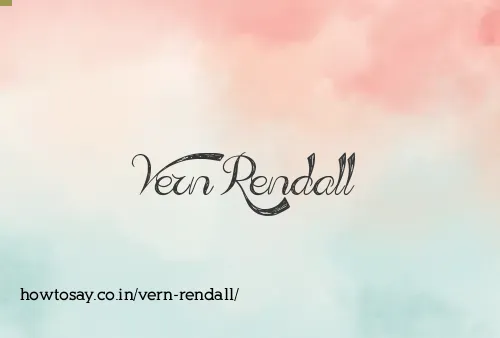 Vern Rendall