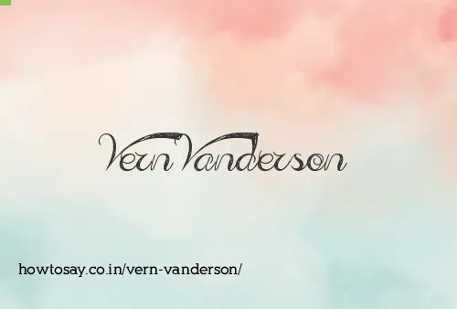 Vern Vanderson