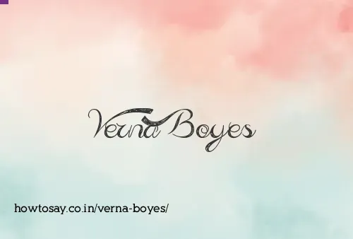Verna Boyes