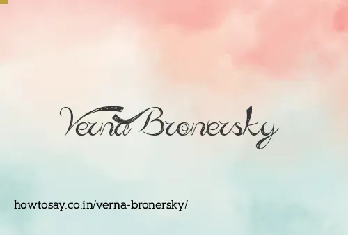 Verna Bronersky