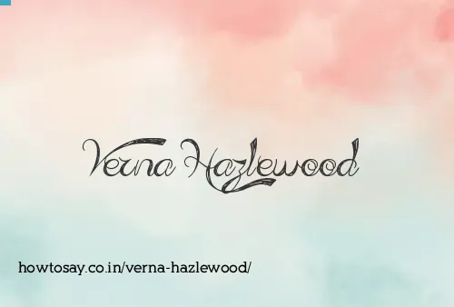 Verna Hazlewood