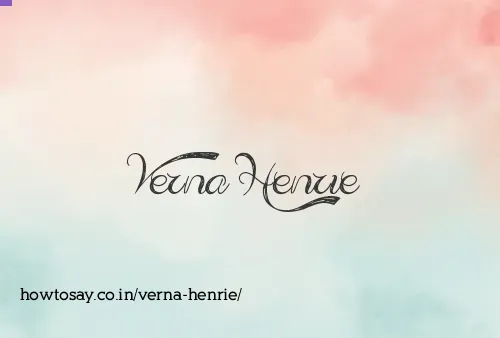 Verna Henrie