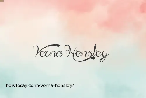 Verna Hensley