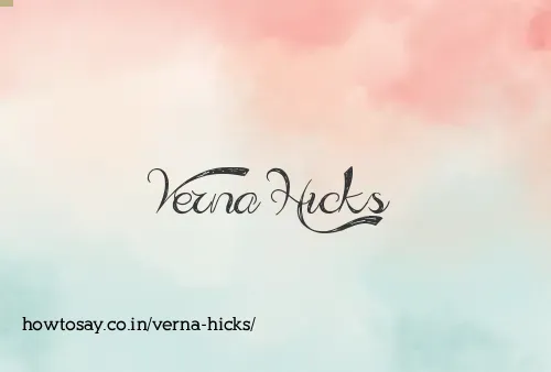 Verna Hicks
