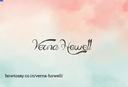 Verna Howell