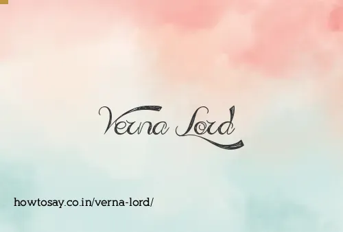 Verna Lord
