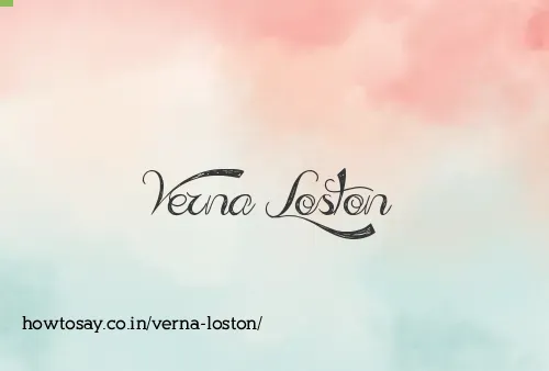 Verna Loston