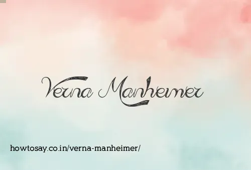 Verna Manheimer