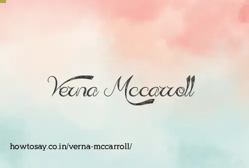 Verna Mccarroll