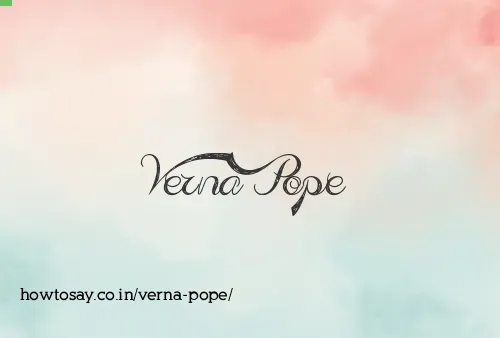 Verna Pope