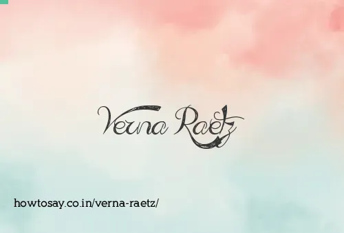 Verna Raetz