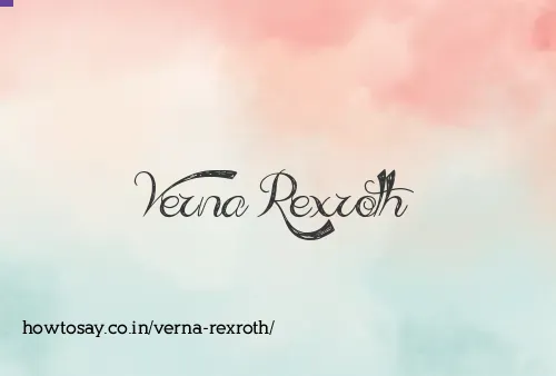 Verna Rexroth