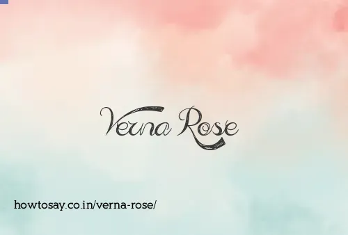 Verna Rose