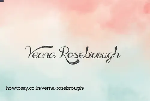 Verna Rosebrough