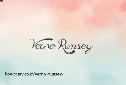 Verna Rumsey