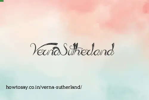 Verna Sutherland