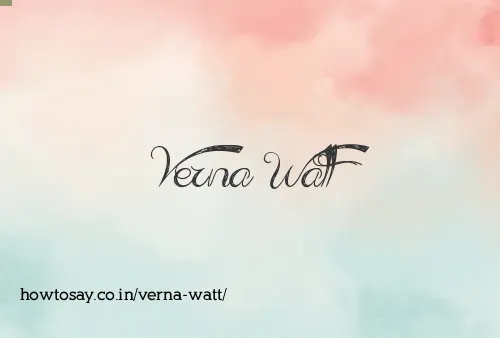 Verna Watt
