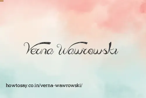 Verna Wawrowski