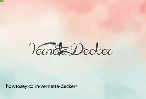 Vernetta Decker