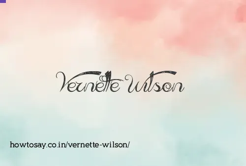 Vernette Wilson