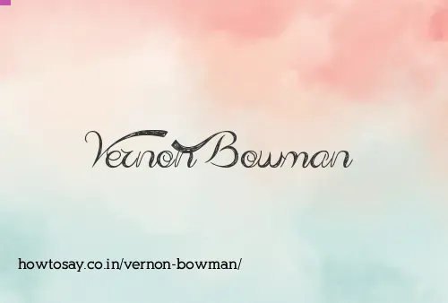 Vernon Bowman